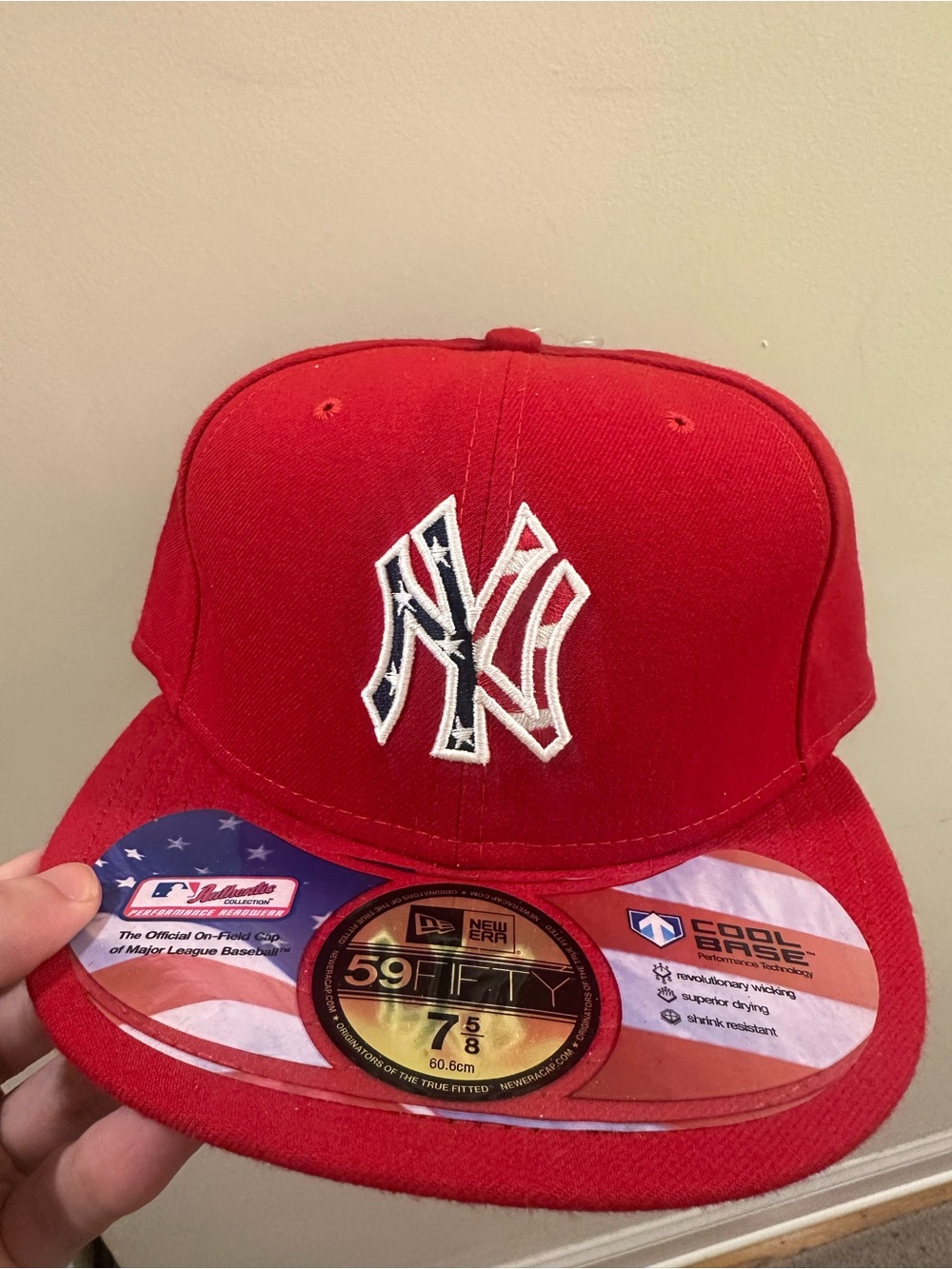 New Era Red New York Yankees Fitted Cap (59FIFTY) America 250 7 5/8